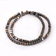Electroplated Non-magnetic Synthetic Hematite Beads Strands G-P408-K-2