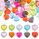 SUNNYCLUE 1 Box 100Pcs 10 Colors Heart Resin Charms Love Resin Charm Sweet Romantic Happiness Charm for Jewelery Making Charms Women Adults DIY Valentine's Day Chrismas Wedding Gifts Craft Supply FIND-SC0003-28-1