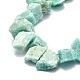 Fili di perle di amazzonite naturale grezzo grezzo G-E576-29-3