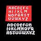 炭素鋼カッティングダイステンシル  DIYスクラップブッキング/フォトアルバム用  装飾的なエンボス印刷紙のカード  文字  つや消しプラチナ  5.1x11.4cm X-DIY-F032-70-5