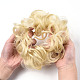 人工毛髪の延長  女性のお団子のためのヘアピース  ヘアドーナツアップポニーテール  耐熱高温繊維  淡いチソウ  15cm OHAR-G006-A09-2