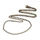 Fabbricazione della collana della catena del cavo di ferro NJEW-JN01385-01-2