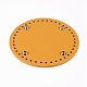 Fondo de bolso redondo plano de cuero de pu FIND-WH0056-07H-2