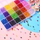 1488Pcs 24 Colors Transparent Acrylic Beads MACR-YW0002-68-5