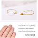 BENECREAT 30 PCS 18K Gold Plated Teardrop Shape Beading Hoop Earrings for Valentine's Day KK-BC0003-72G-4
