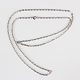 304 Stainless Steel Cable Chain Necklace Making STAS-P045-04P-2