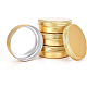 丸いアルミ缶  アルミジャー  化粧品の貯蔵容器  ろうそく  キャンディー  ねじ蓋付き  ゴールドカラー  8.3x2.8cm  容量：100ミリリットル  12個/箱 CON-BC0004-26-100ml-5