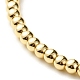 Bracelet extensible perles rondes dorées pour femme BJEW-JB07160-01-5