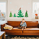SUPERDANT 34 Pieces Forest Wall Decal Christmas Tree Bear Wall Sticker Wild Animal Nursery Vinyl Wall Decals Pine Tree Deer Fox Decorations for Christmas Kids DIY Bedroom DIY-WH0228-503-5