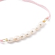 Verstellbare Nylonschnur geflochtenen Perlen Armbänder BJEW-JB05489-01-2
