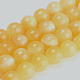 Chapelets de perles en jade topaze naturelle X-G-E266-11A-6mm-1