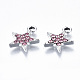 Charms in lega placcata platino PALLOY-T073-06P-02-RS-3