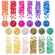 Perlas de viruta de piedras preciosas mezcladas naturales y sintéticas arricraft G-AR0001-20-1