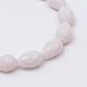 Opaque Solid Color Glass Faceted Drop Beads Strands GLAA-Q052-B06-2