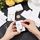 SUPERFINDINGS 200Pcs 4 Styles Earring Jewelry Display Cards Necklace Display Cards Earring Holder Cards Kraft Paper Earrings Tags Earrings and Jewelry Display for DIY Earring Ear Studs CDIS-FH0001-05-3
