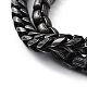 304 Stainless Steel Double Layer Link Bracelets for Men BJEW-D031-24B-3