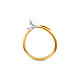 Shegrace простое элегантное кольцо-манжета с покрытием из 18-каратного золота JR51A-3