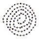 Catene di perle in vetro rondelle fatte a mano per creazione di bracciali collane X-AJEW-JB00037-03-3