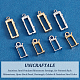 Unicraftale 8pcs 4 styles 304 supports de strass pendentif en acier inoxydable STAS-UN0038-11-5
