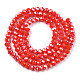 Electroplate Glass Beads Strands EGLA-A034-P4mm-A10-3