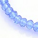 Glass Rondelle Beads Stretch Bracelets BJEW-F074-06-2