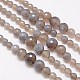 Natural Grey Agate Beads Strands G-G548-31-1