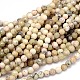 Faceted Round Natural White African Opal Beads Strands G-P114-12-6mm-3
