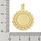 Подвески из латуни с покрытием из прозрачного кубического циркония KK-M291-13G-3