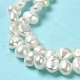 Fili di perle di perle d'acqua dolce coltivate naturali PEAR-E017-26-4