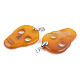 Halloween Themed Natural Agate Big Pendants G-S359-181A-3