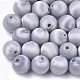 Perles recouvertes de tissu de fil de polyester WOVE-T007-12mm-08-1