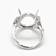 925 configuración de anillo con punta de garra de plata esterlina STER-E061-50P-4