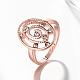 Hollow Oval Real Rose Gold Plated Brass Cubic Zirconia Rings for Women RJEW-BB06529-8RG-3