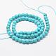 Synthetic Turquoise Bead Strands G-G671-4mm-2