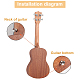 Fingerinspire 24sets 3 цвета железный ремешок для гитары замки кнопки FIND-FG0001-52-4