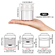 BENECREAT 4pcs 50ml White Acrylic Airless Pump Jars MRMJ-WH0083-01-2