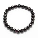 Natural Garnet Beads Stretch Bracelets BJEW-O093-8mm-1