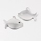 Fish 316 Surgical Stainless Steel Filigree Charms STAS-M258-01-2