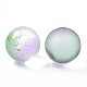 Perles de verre dépoli peintes à la bombe transparente GLAA-N035-05D-05-2