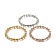 304 braccialetto con perline a spirale in acciaio inossidabile BJEW-P283-17M-1