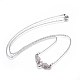 304 Stainless Steel Pendant Necklaces NJEW-E141-40-2
