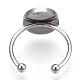 Плоское круглое кольцо настроения RJEW-T025-01P-3