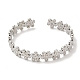 304 bracelets manchette en acier inoxydable pour femmes BJEW-L682-013P-1