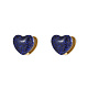 Heart Shape Golden 304 Stainless Steel Hoop Earrings TZ8486-3-1