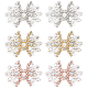 Fingerinspire 6 Stück Glas-Strassapplikationen im 3-Stil mit Perlen AJEW-FG0003-69-1