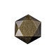 Étoile de guérison en obsidienne dorée naturelle PW-WG52742-06-1