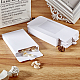 CHGCRAFT 30Pcs 5x3 Inche White Gift Boxes with Clear PVC Window Kraft Paper Box for Candy CON-GL0001-01-04-6