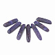 Fili di perle di pietra mica naturale di lepidolite / viola X-G-N215-007-2