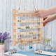 OLYCRAFT 5-Tier Wall-Mounted Wood Earring Display Stand Wood Earring Wall Holder Hanging Jewelry Organizer Wooden Jewelry Display for Rings Earrings Necklace Jewelry Accessories - 11x1.2x12 Inch EDIS-WH0016-026-3