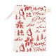 Christmas Theme Cotton Fabric Cloth Bag X-ABAG-H104-B10-3
